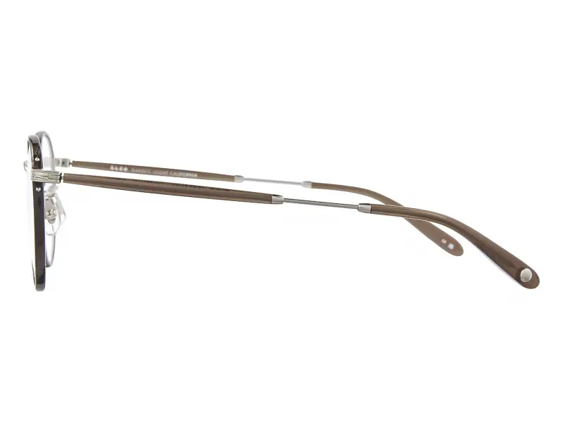 Garrett Leight GLCO Wilson 46 Dark Wave Rock-Brushed Silver Hazel