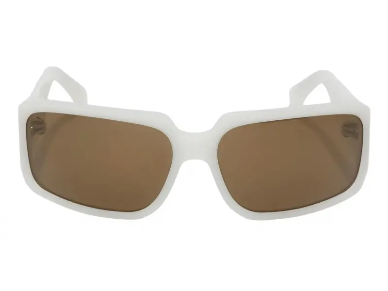 Linda Farrow DVN212 C4 White/Silver - Brown Mirror