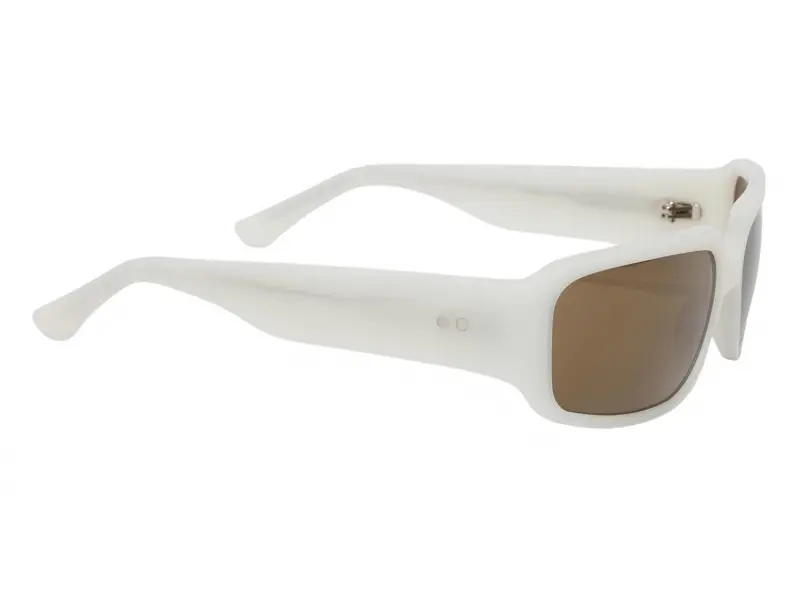 Linda Farrow DVN212 C4 White/Silver - Brown Mirror