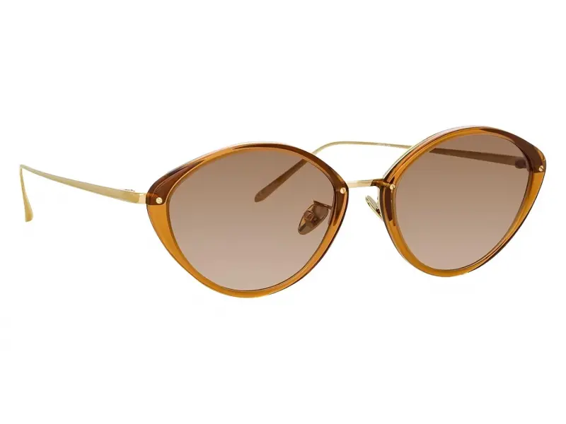 Linda Farrow Magda Butrym 19 C2 White Light Gold Mocha Grand