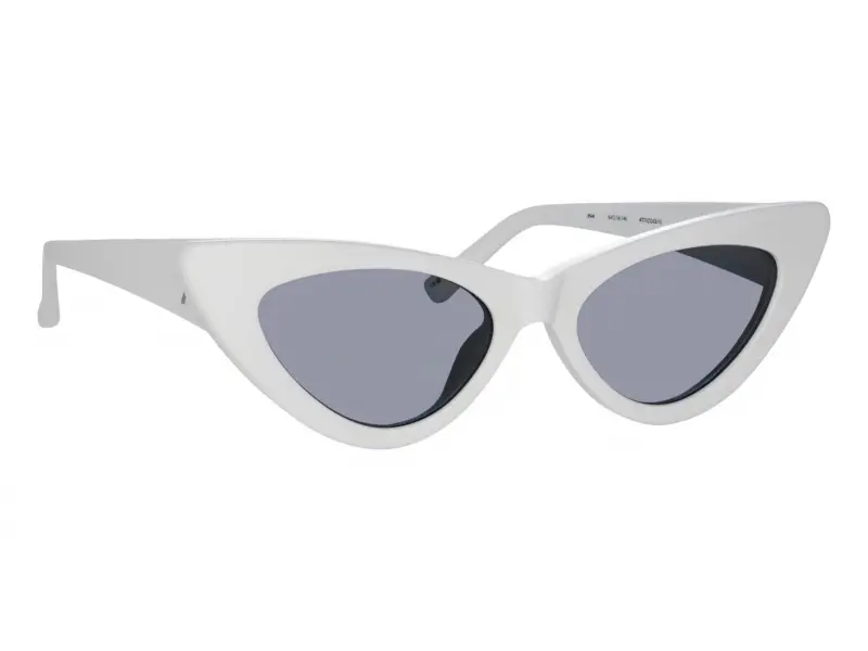 Linda Farrow The Attico Dora White/Silver - Grey Lens