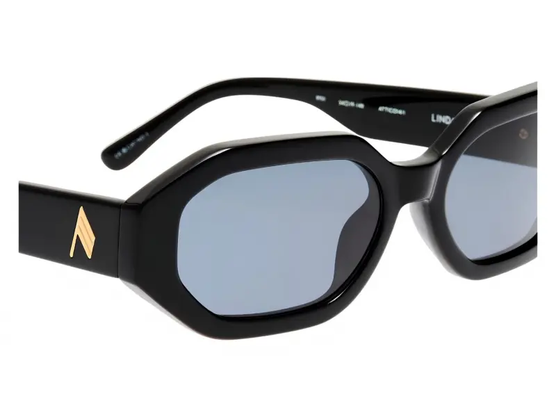 Linda Farrow The Attico İrene Black/Yellow Gold - Grey Lens