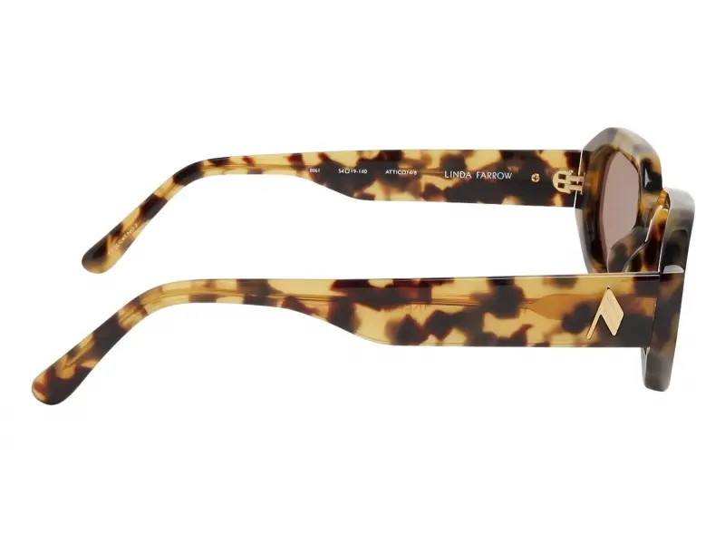 Linda Farrow The Attico İrene T-Shell/Yellow Gold - Brown