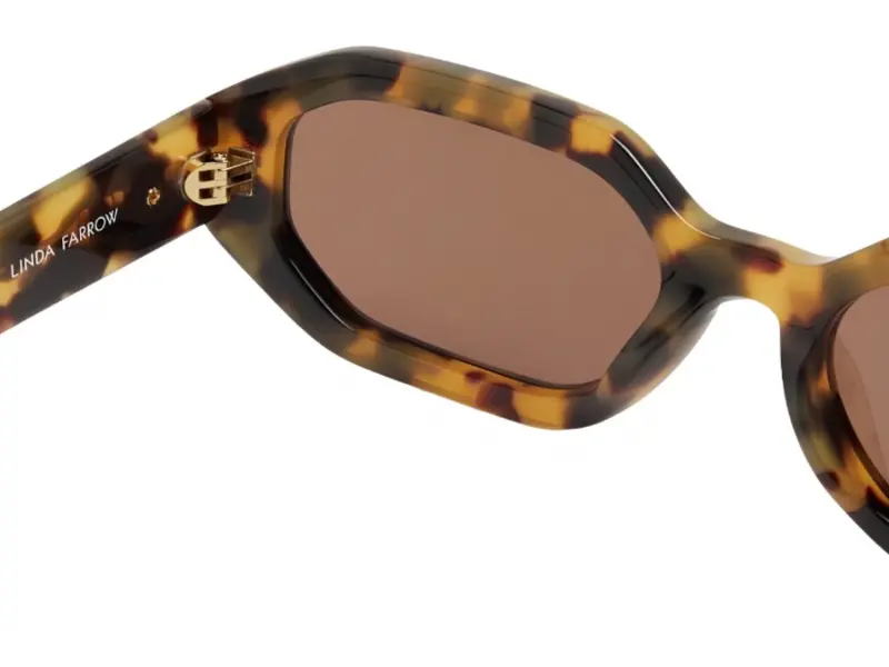 Linda Farrow The Attico İrene T-Shell/Yellow Gold - Brown