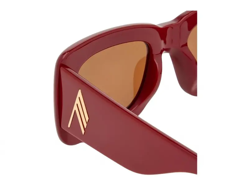 Linda Farrow The Attico Marfa Bordeaux/Gold - Bordeaux Lens