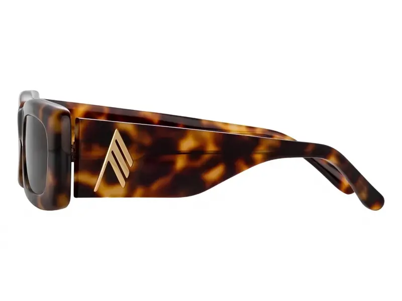 Linda Farrow The Attico Marfa T-Shell/Yellow Gold-Brown Lens