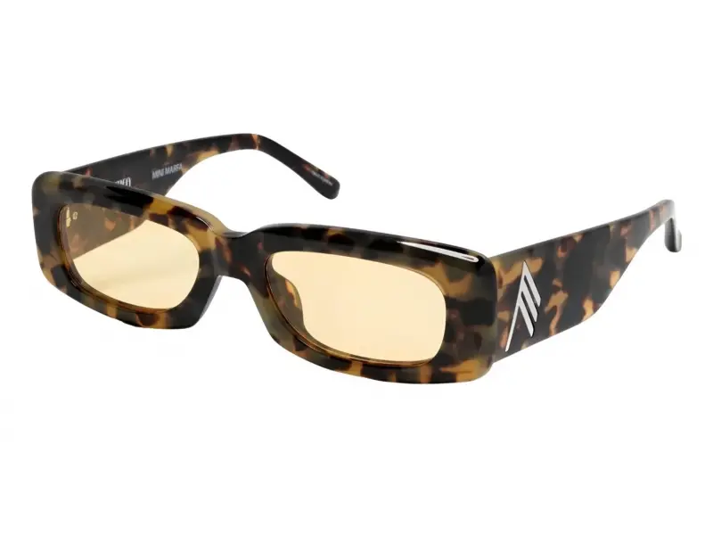 Linda Farrow The Attico Mini Marfa Lemon/Yellow Gold/Brown