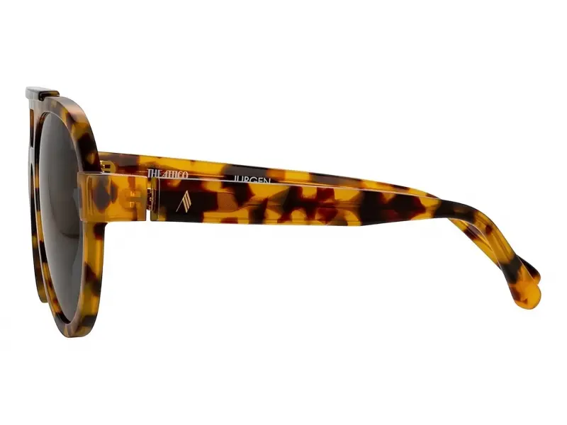 Linda Farrow The Attico TheaT-Shell/Yellow Gold BlueLens