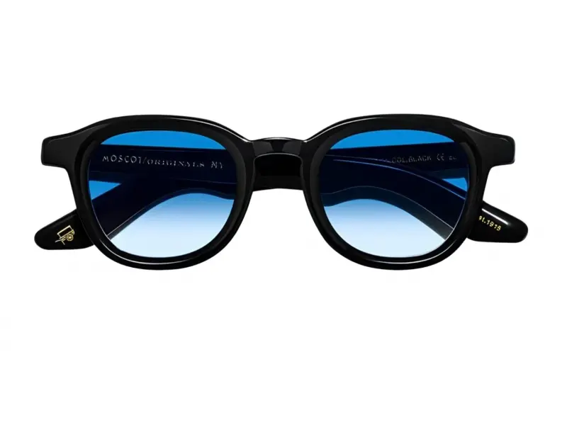 Moscot Dahven Base 2 Sun 47 Blk Brod. Blue Fade