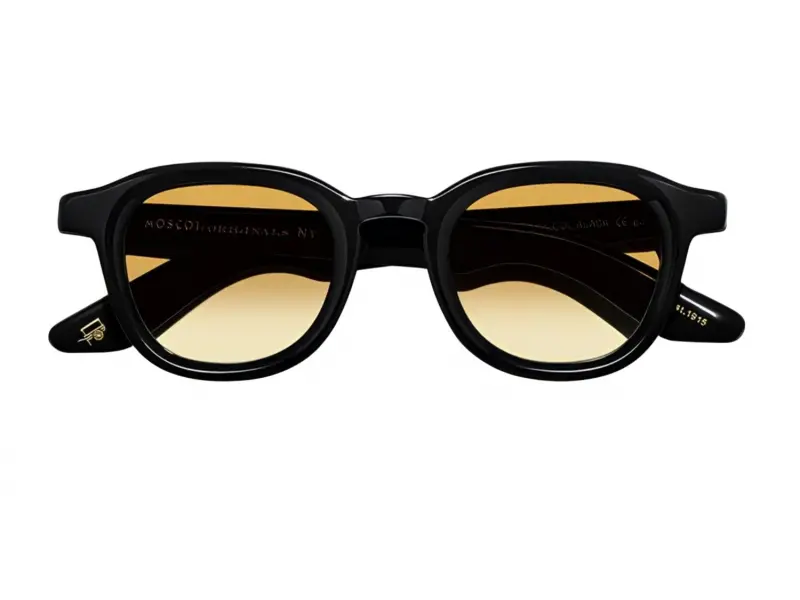 Moscot Dahven Sun 47 Black Chestnut Fade