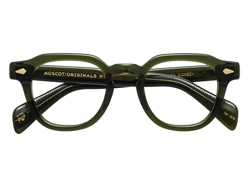 Moscot Dolt Sun 46 Dark Green Forest Wood