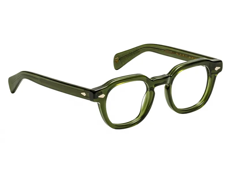 Moscot Dolt Sun 46 Dark Green Forest Wood
