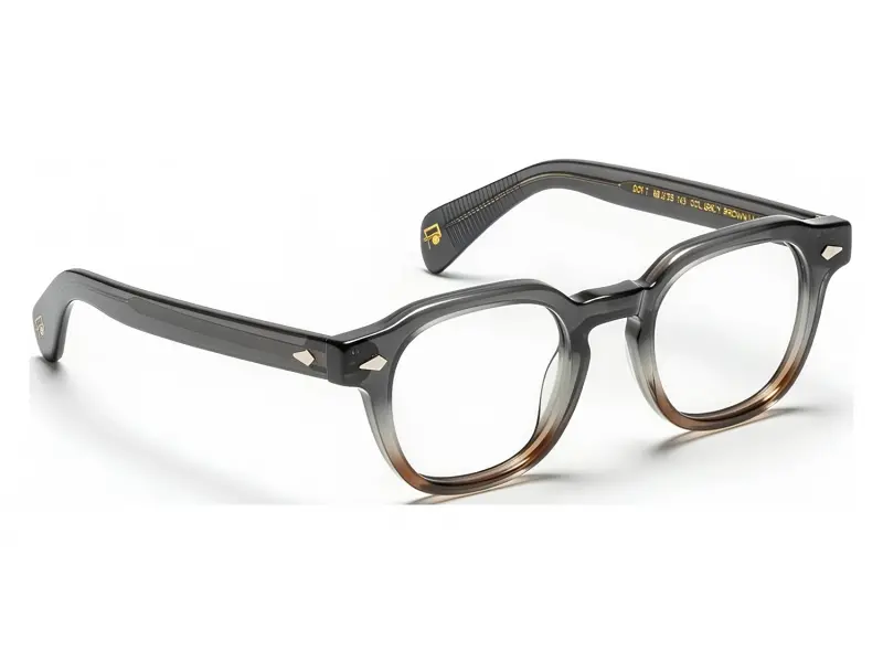 Moscot Dolt Sun 49 Grey Brown Fade Chest Fade