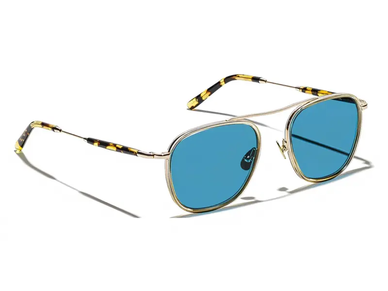 Moscot Fanagle Sun 53 Citron/Tort Gold Celeb Blue