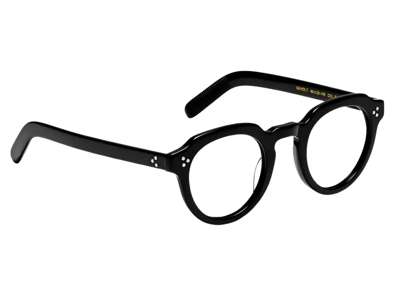 Moscot Gavolt Black 45 Demo Lenses