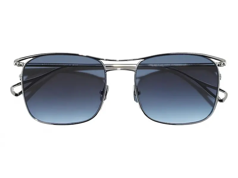 Moscot Gonif Sun Silver 54 Denim Blue