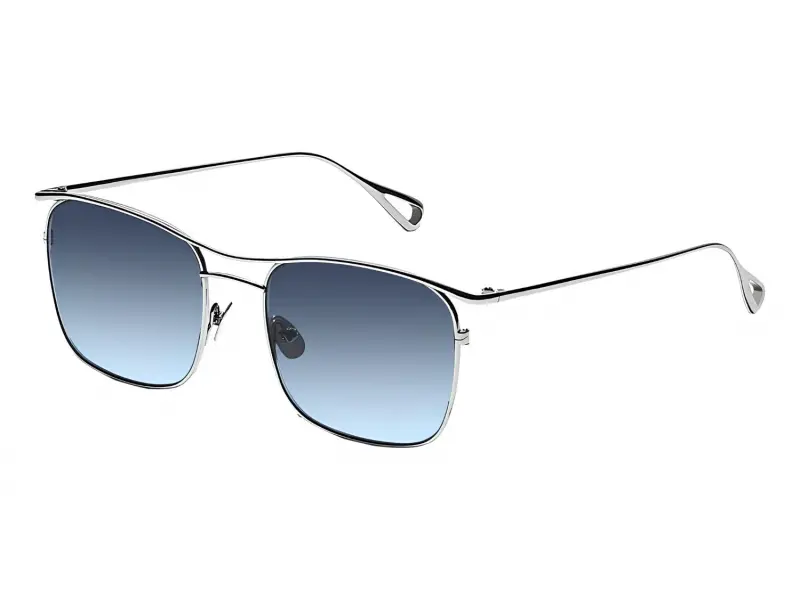 Moscot Gonif Sun Silver 54 Denim Blue