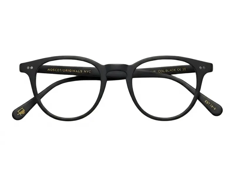 Moscot Jared Matte Black 47 1300-01