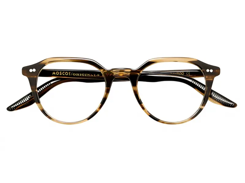 Moscot Kitzel Brown Bamboo 47 0247-01