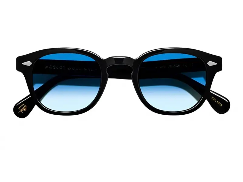 Moscot Lemtosh 46 Black Broadway Blue Fad