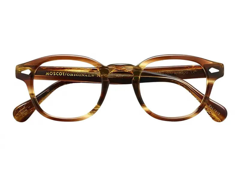 Moscot Lemtosh Bamboo 46 Demo Lenses
