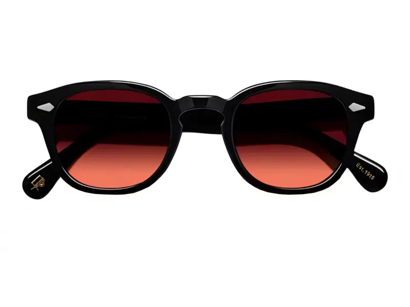 Moscot Lemtosh Base 2 Sun 46 Black Cabernet