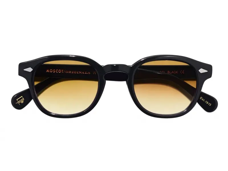 Moscot Lemtosh Base 2 Sun 46 Black Chestnut Fade Lns