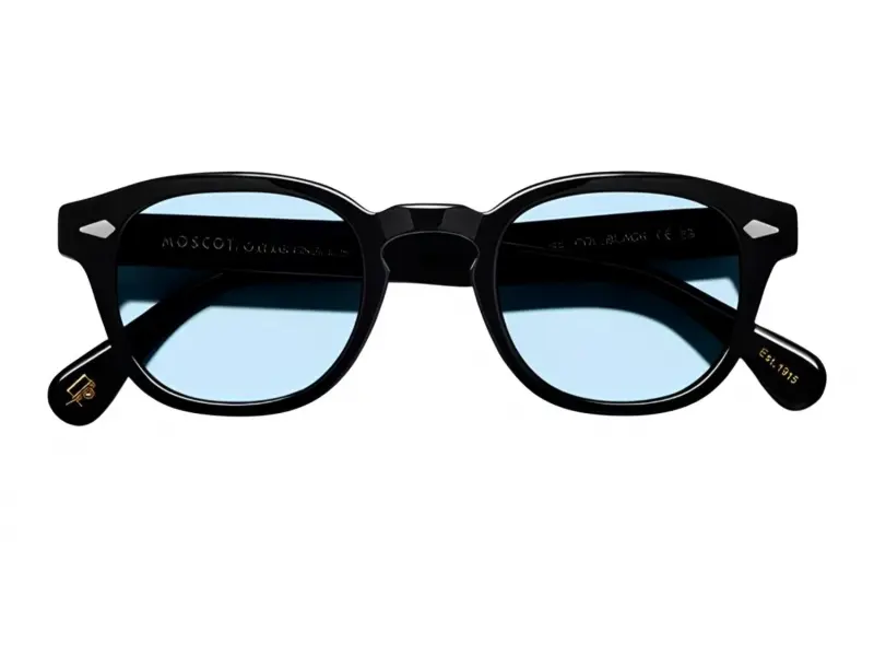 Moscot Lemtosh Base 2 Sun 49 Black Bel Air Blue