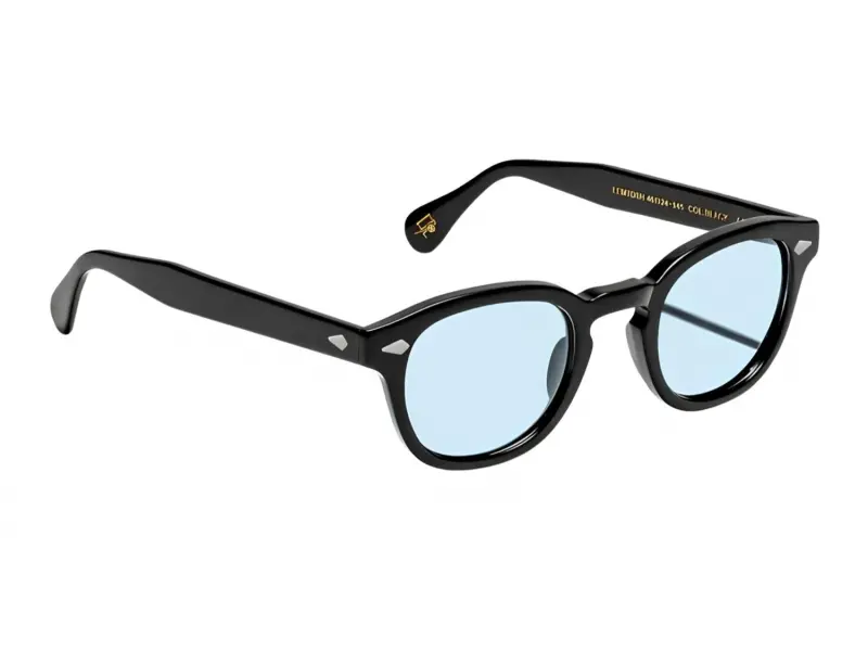 Moscot Lemtosh Base 2 Sun 49 Black Bel Air Blue