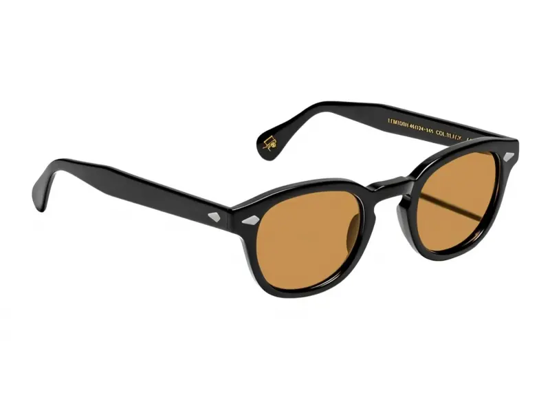 Moscot Lemtosh Base 2 Sun Black 46 Amber