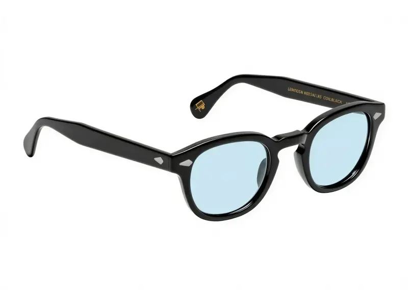 Moscot Lemtosh Base 2 Sun Black 49 Bel Air Blue Lens