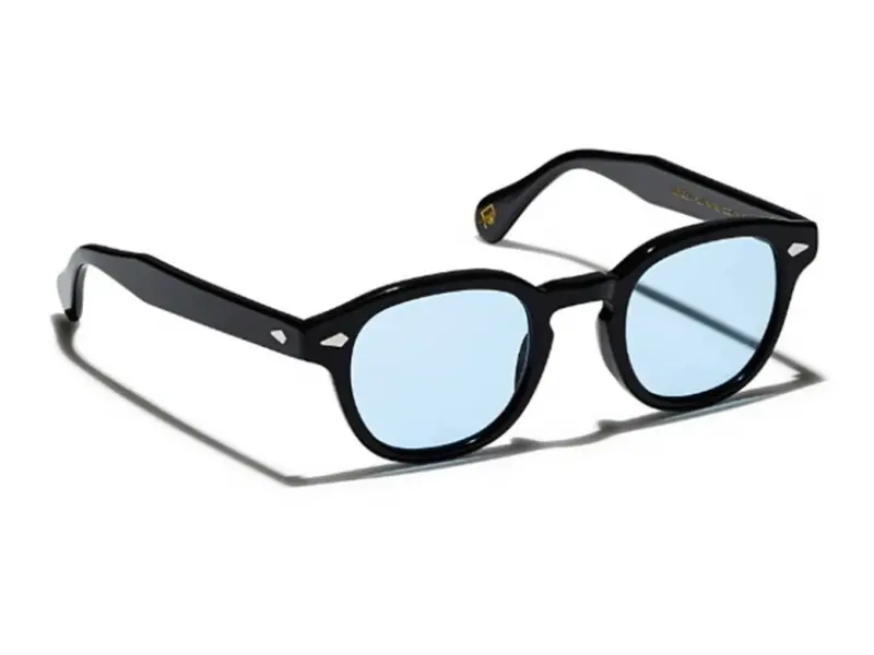 Moscot Lemtosh Base 2 Sun Black 49 Bel Air Blue Lens