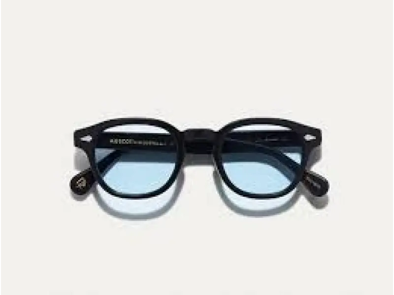 Moscot Lemtosh Base 2 Sun Black 49 Bel Air Blue Lens