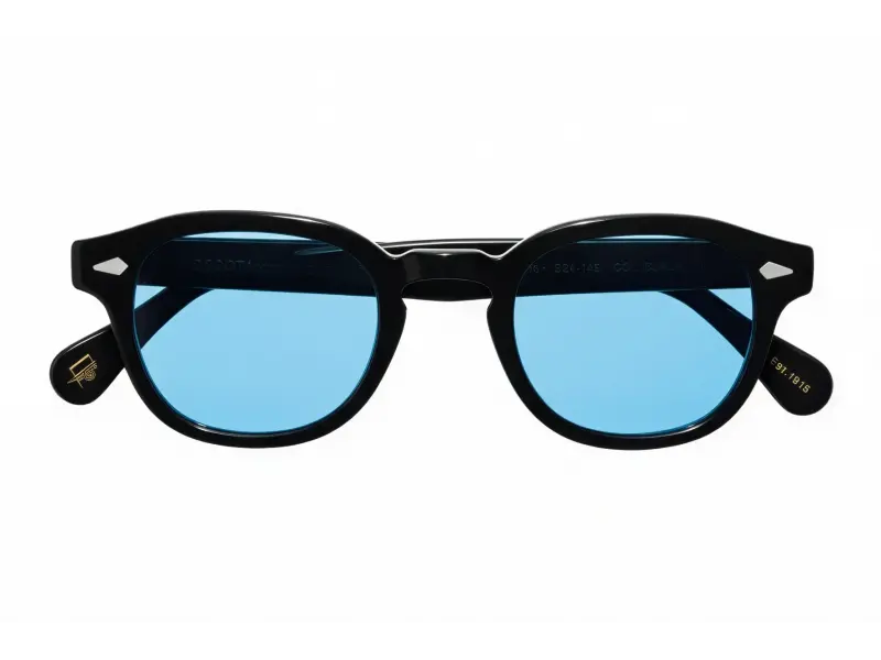 Moscot Lemtosh Base 2 Sun Black 49 Celebrity Blue