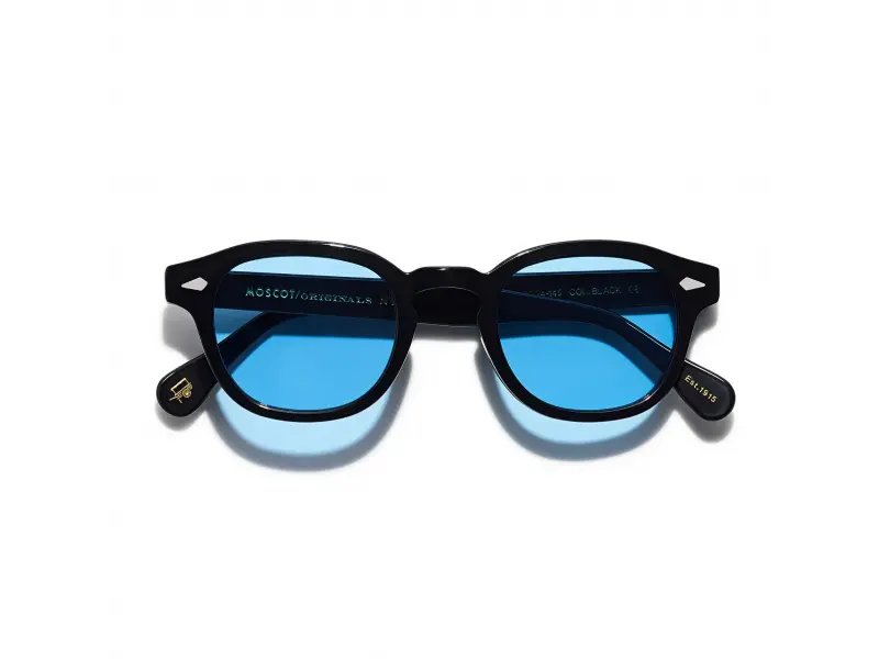 Moscot Lemtosh Base 2 Sun Black 49 Celebrity Blue