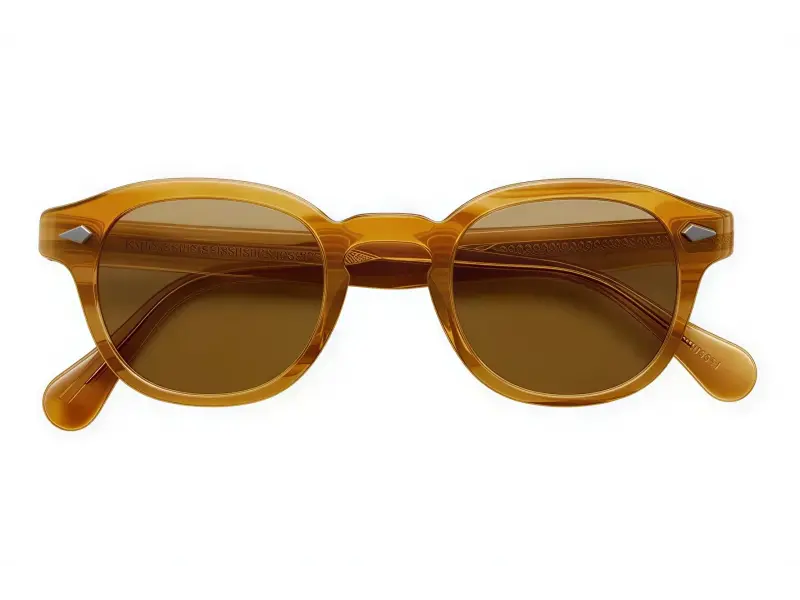 Moscot Lemtosh Base 2 Sun Blonde 46 Amber