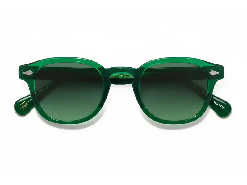 Moscot Lemtosh Base 2 Sun Emerald 46 Forest Wood