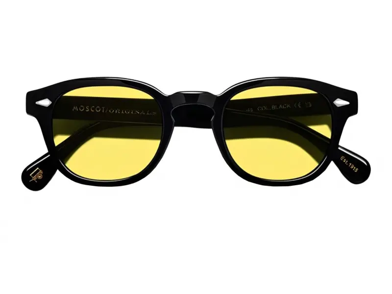 Moscot Lemtosh Base 46 Black Mellow Yellow