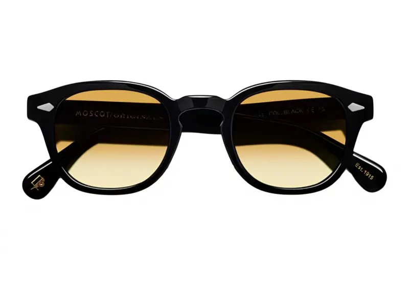 Moscot Lemtosh Black 49 Chestnut Fade