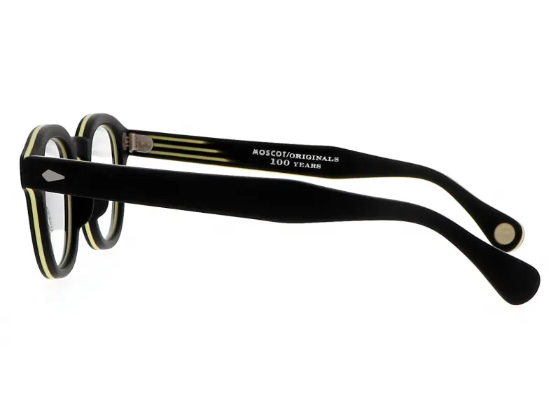 Moscot Lemtosh Smart Matte Black-Yellow 46