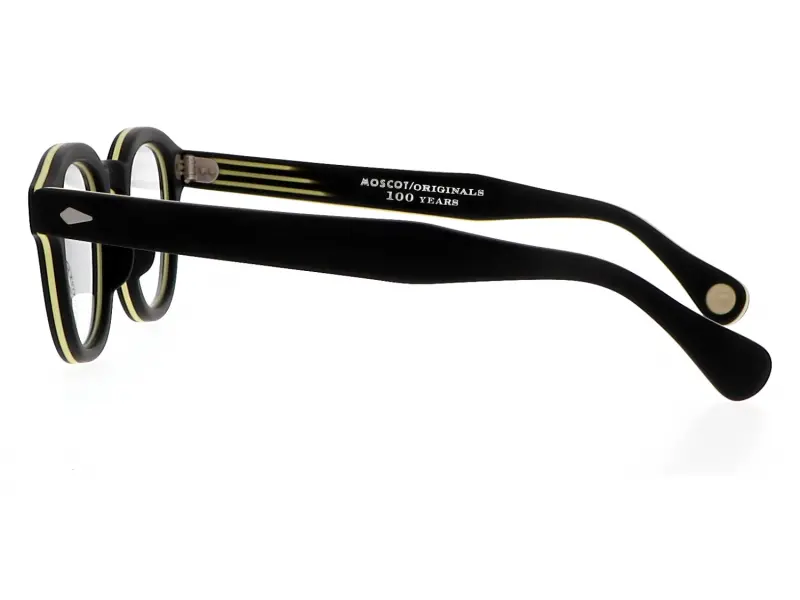 Moscot Lemtosh Smart Matte Black/Yellow 49