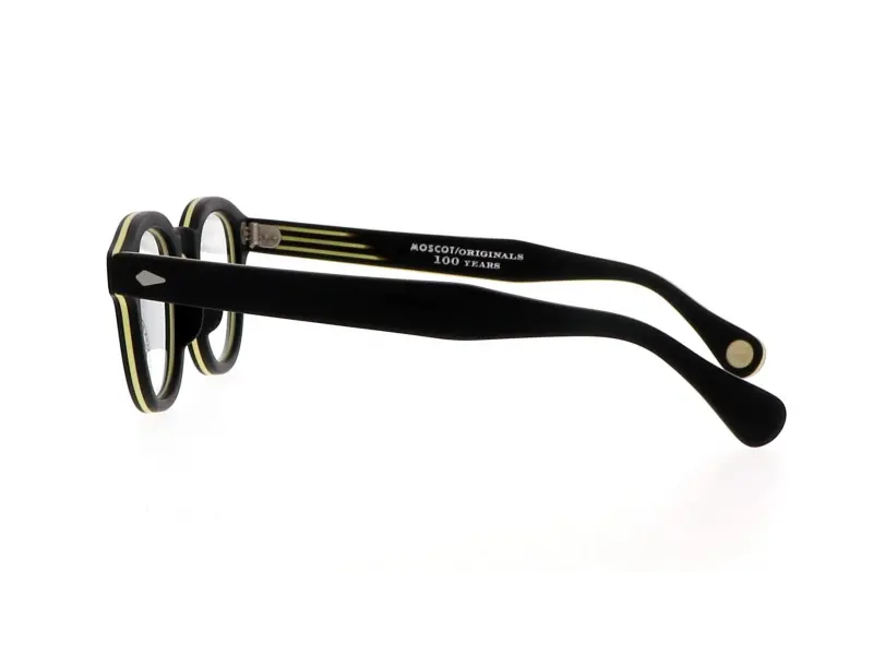 Moscot Lemtosh Smart Matte Black/Yellow 49