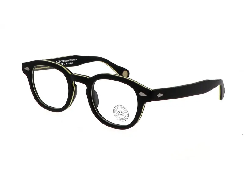 Moscot Lemtosh Smart Matte Black/Yellow 49