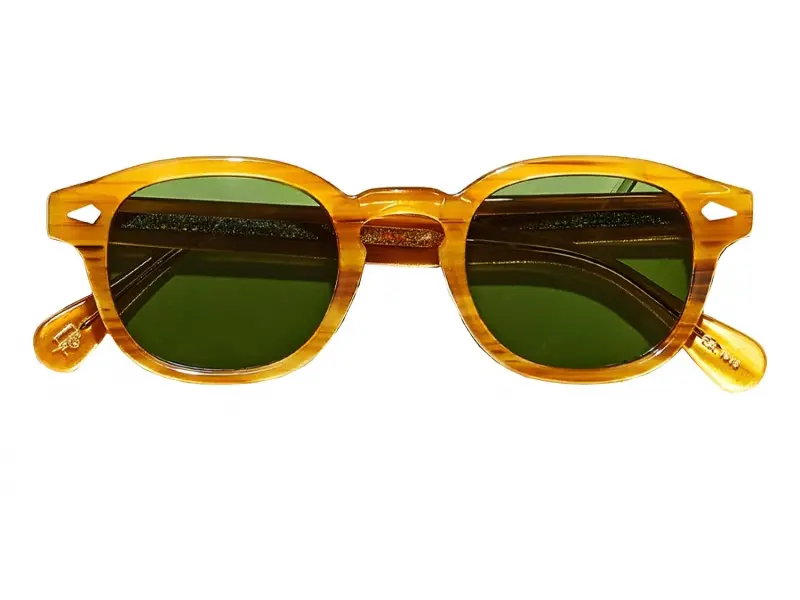 Moscot Lemtosh Sun 46 Blonde Calibar Green