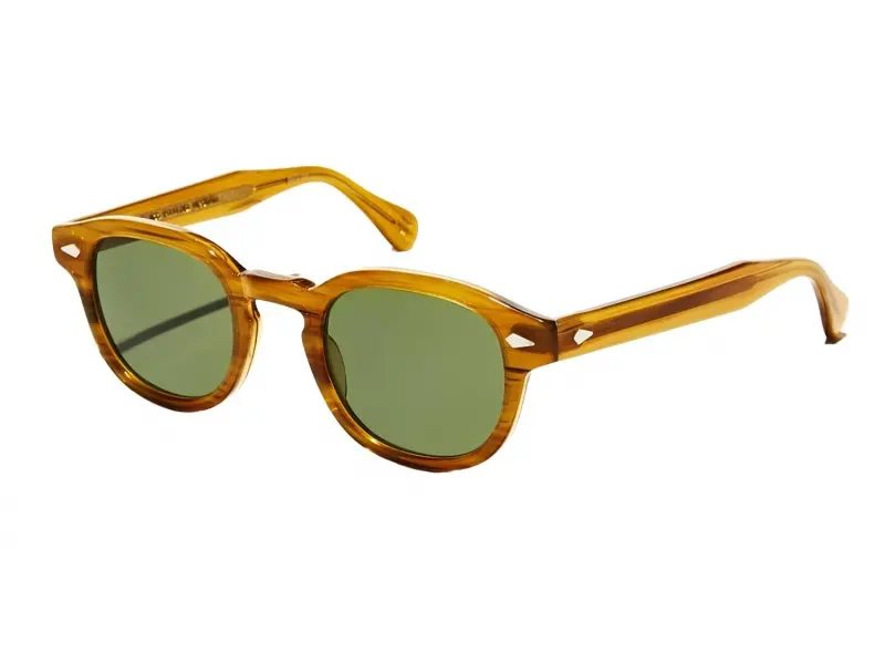Moscot Lemtosh Sun 46 Blonde Calibar Green