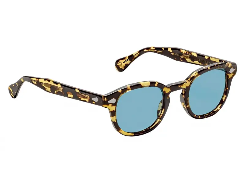 Moscot Lemtosh Sun 46 Tokyo Tortoise Blue Glass