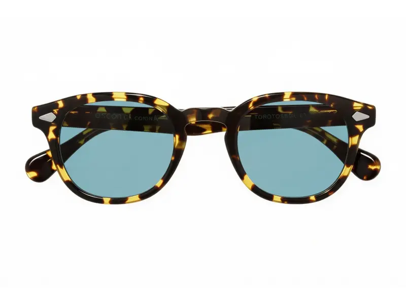 Moscot Lemtosh Sun 46 Tokyo Tortoise Blue Glass