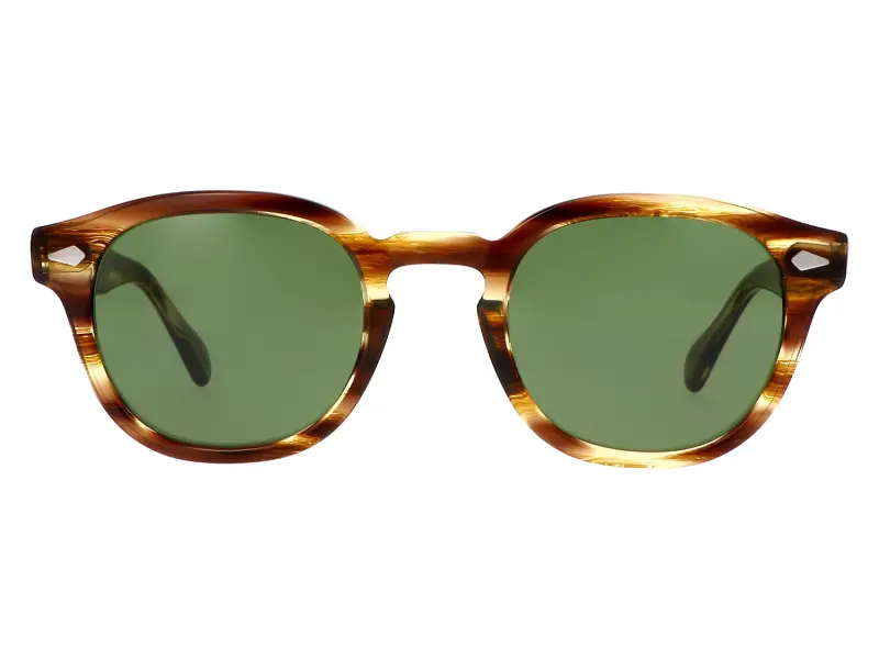Moscot Lemtosh Sun 49 Bamboo Calibar Green