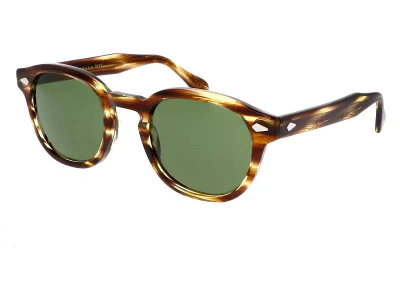 Moscot Lemtosh Sun 49 Bamboo Calibar Green