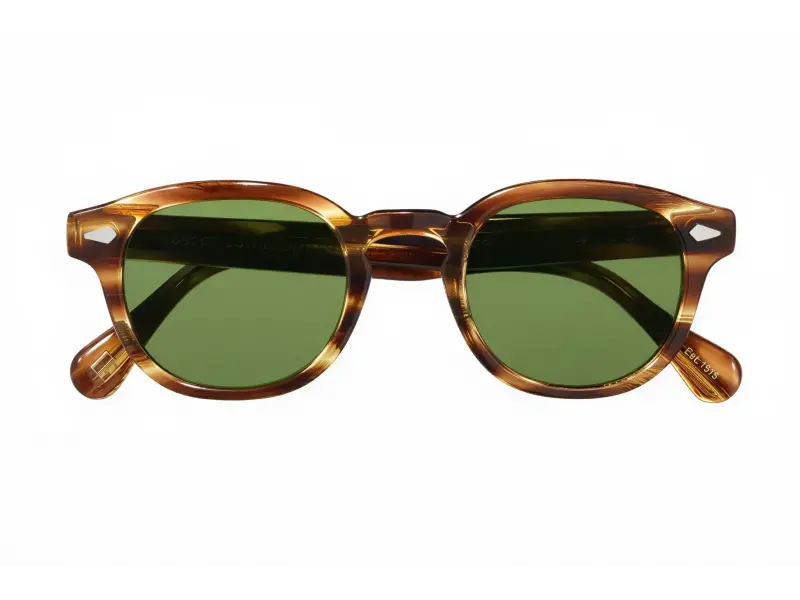 Moscot Lemtosh Sun 49 Bamboo Calibar Green